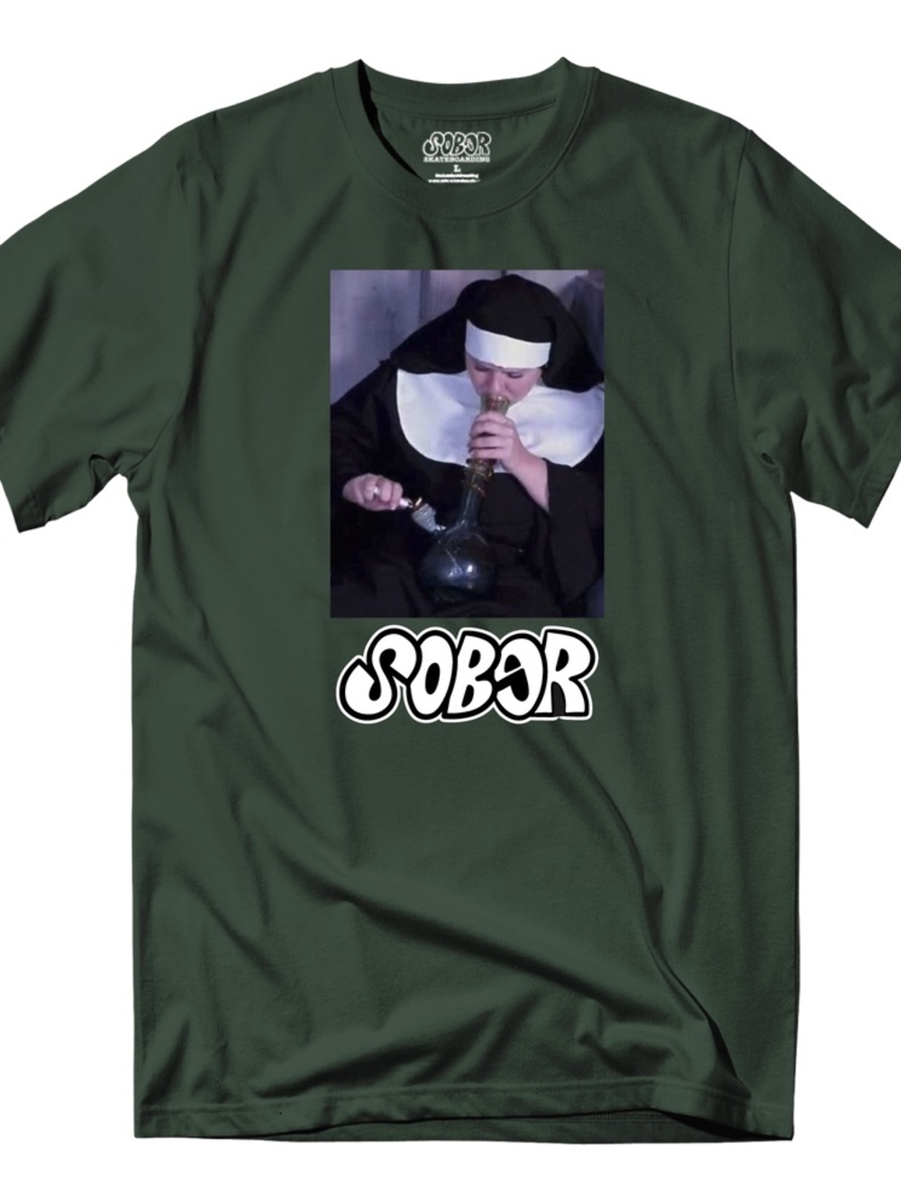 NWOT Sober Flying Nun Tee Size Medium